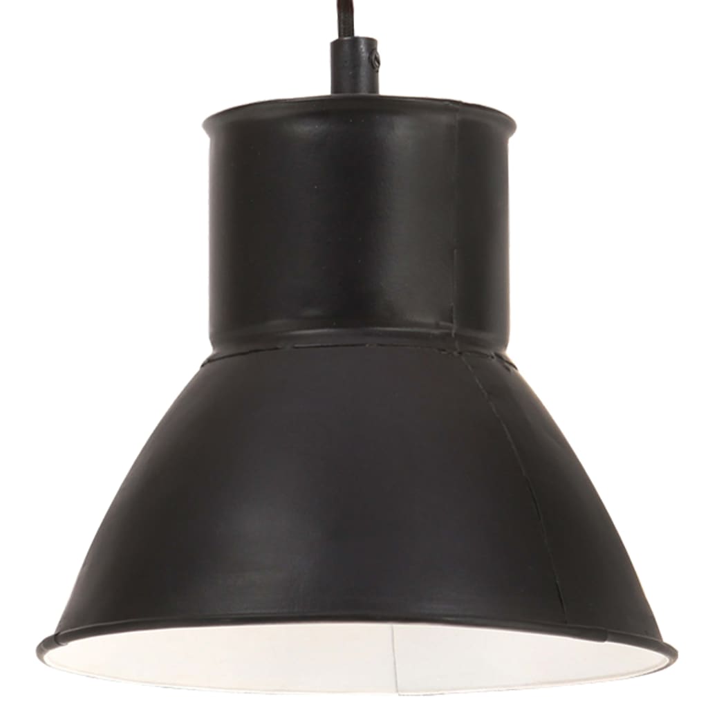 Viseća svjetiljka 25 W crna okrugla 17 cm E27
