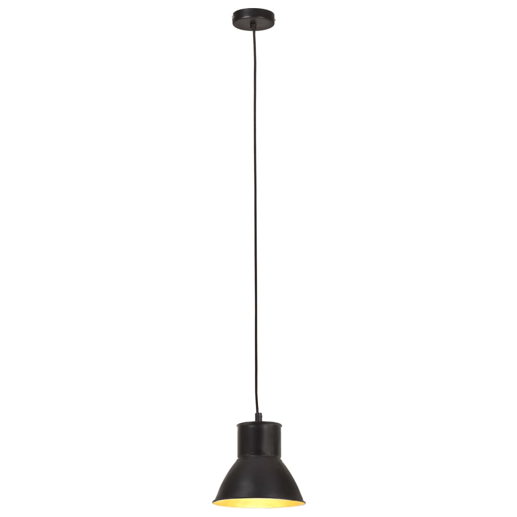 Viseća svjetiljka 25 W crna okrugla 17 cm E27
