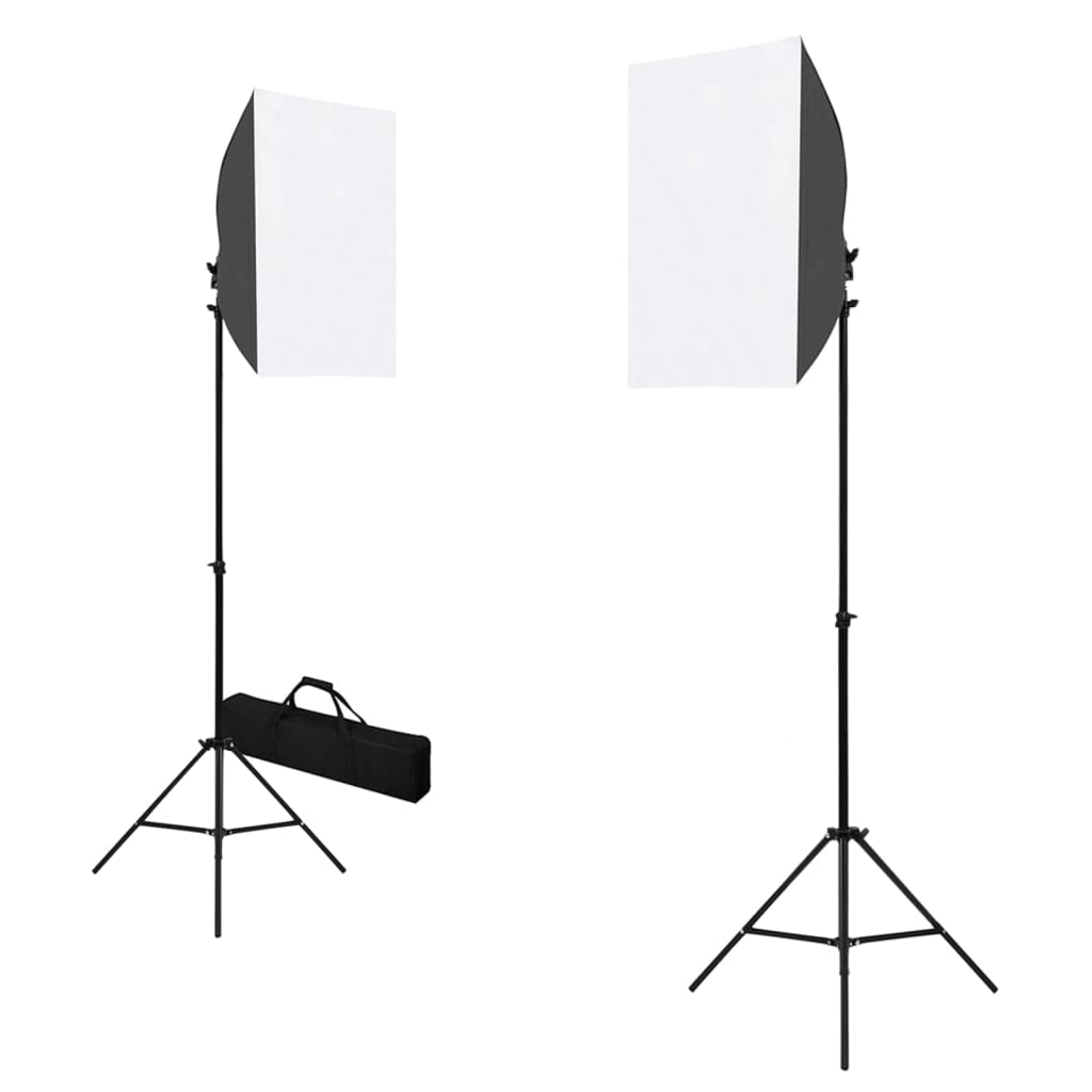 Komplet fotografske opreme sa svjetlima softbox i pozadinom