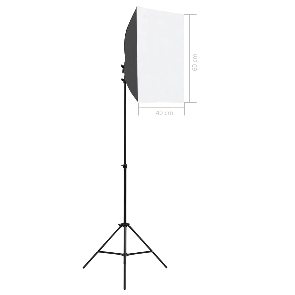 Komplet fotografske opreme sa svjetlima softbox i pozadinom