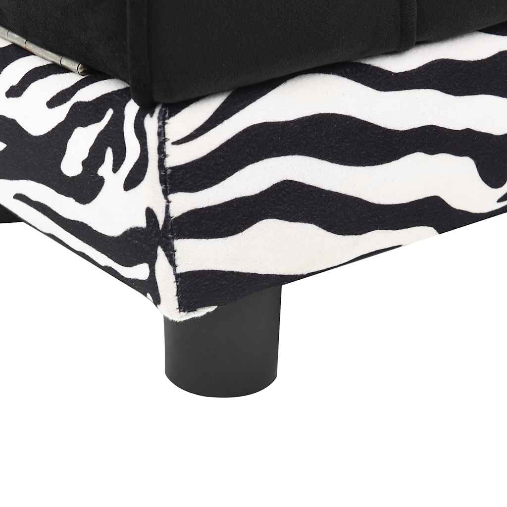 Sofa za pse crna 57 x 34 x 36 cm plišana