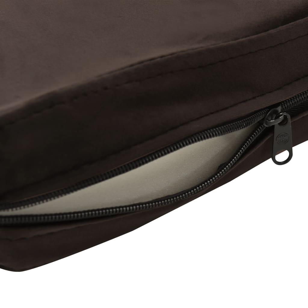 Sofa za pse smeđa 81 x 43 x 31 cm od pliša i umjetne kože
