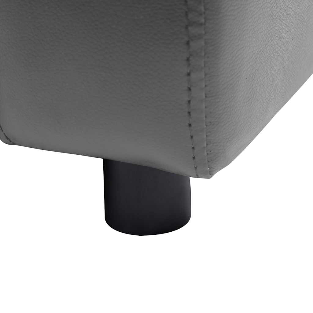 Sofa za pse siva 80 x 50 x 40 cm od umjetne kože