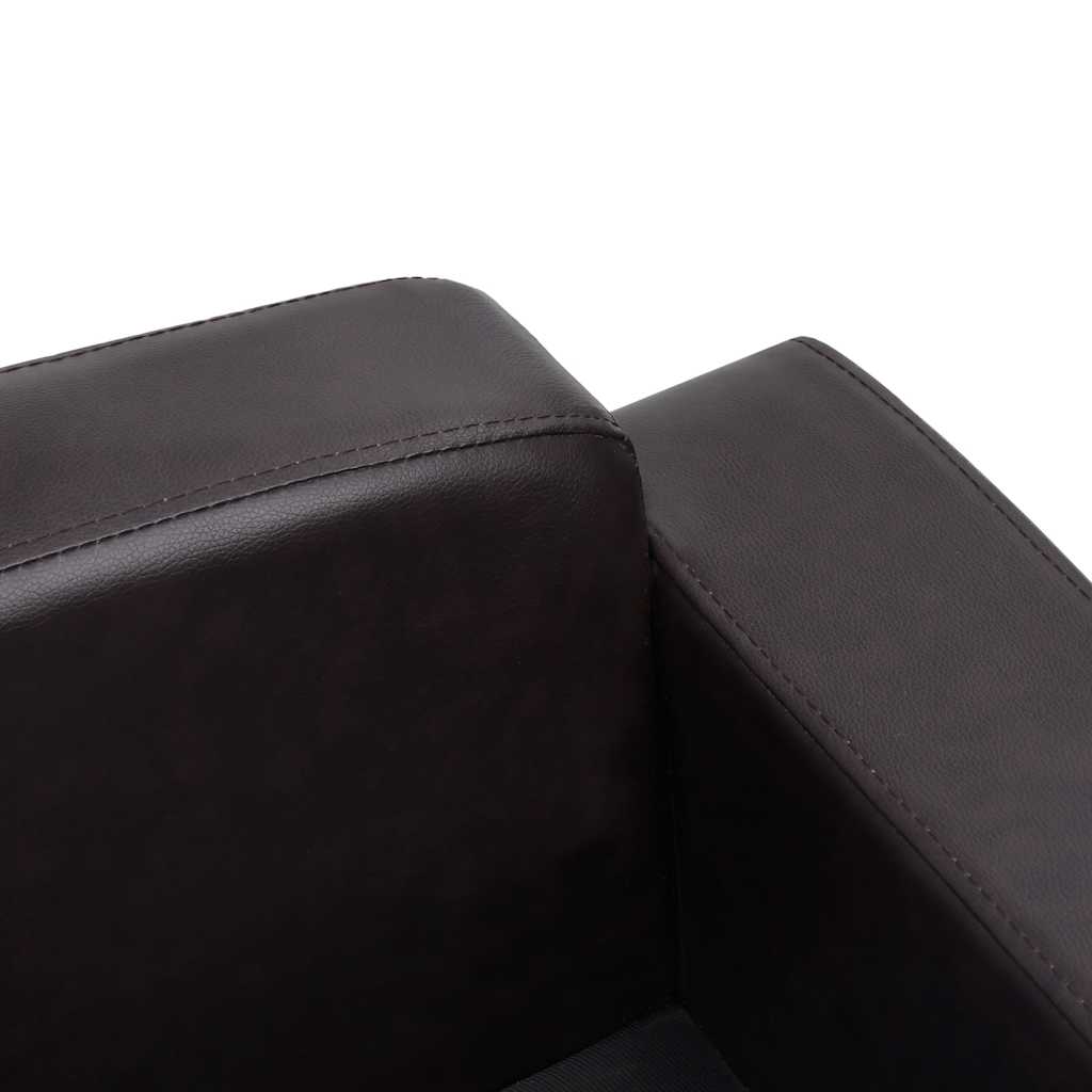 Sofa za pse smeđa 80 x 50 x 40 cm od umjetne kože