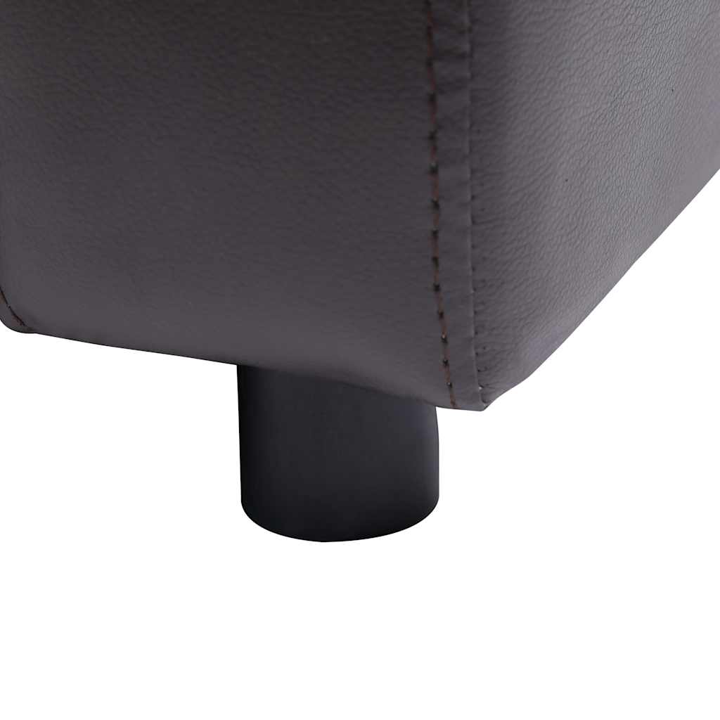 Sofa za pse smeđa 80 x 50 x 40 cm od umjetne kože