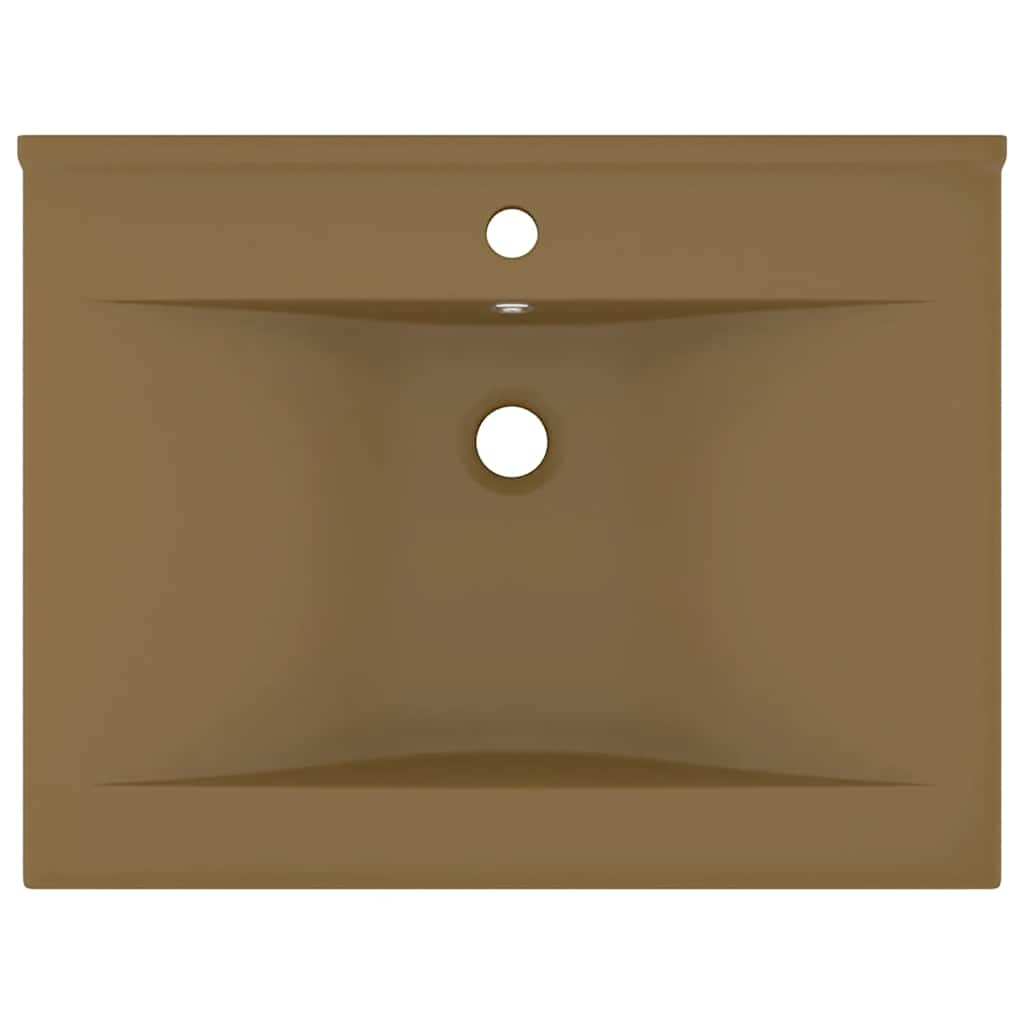 Luksuzni umivaonik mat krem 60 x 46 cm keramički