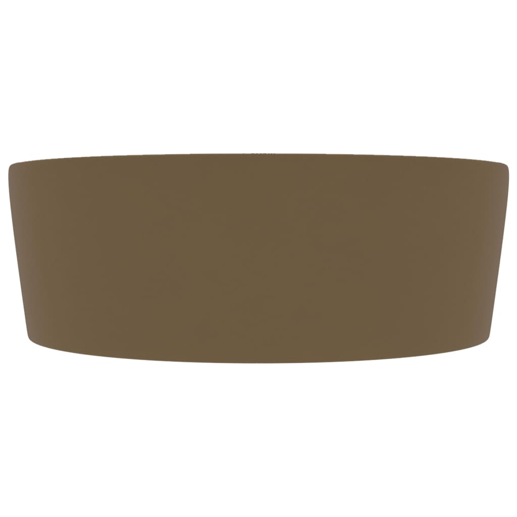 Luksuzni umivaonik mat krem 36 x 13 cm keramički