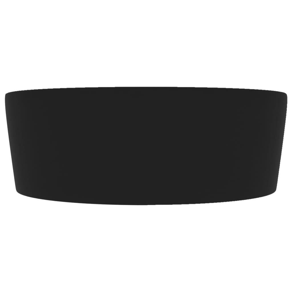 Luksuzni umivaonik mat crni 36 x 13 cm keramički