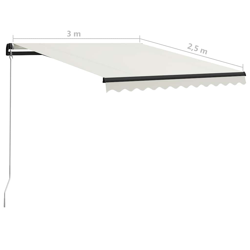 Tenda na ručno uvlačenje 300 x 250 cm krem