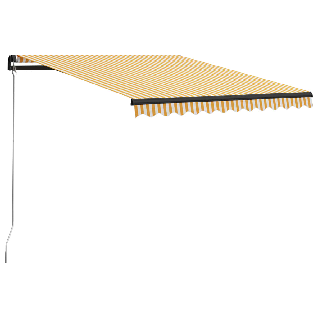 Tenda na ručno uvlačenje 300 x 250 cm žuto-bijela