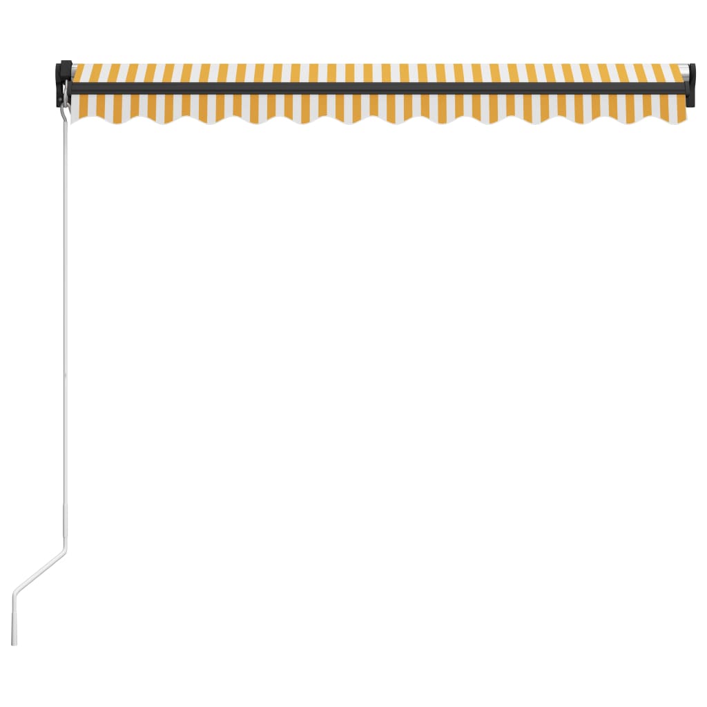 Tenda na ručno uvlačenje 300 x 250 cm žuto-bijela