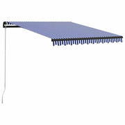 Tenda na ručno uvlačenje 350 x 250 cm plavo-bijela