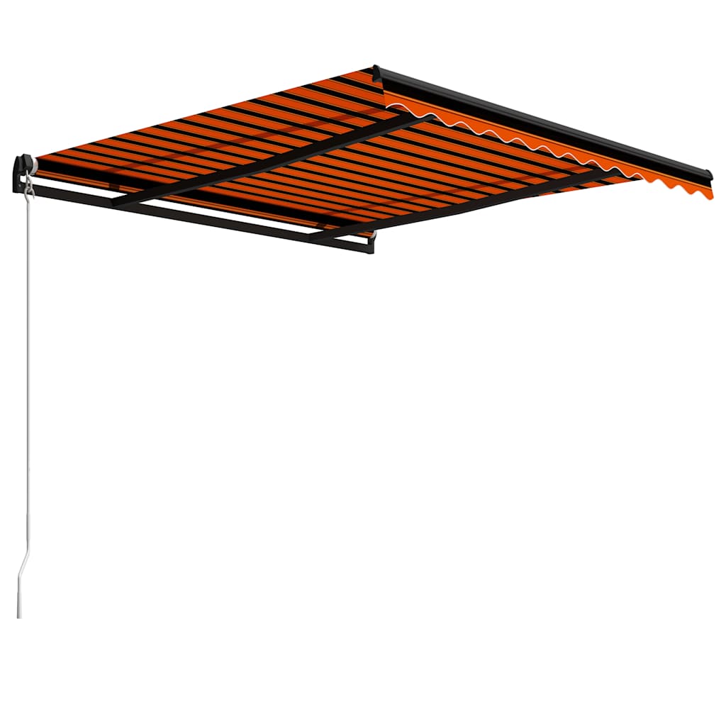Tenda na ručno uvlačenje 350 x 250 cm narančasto-smeđa