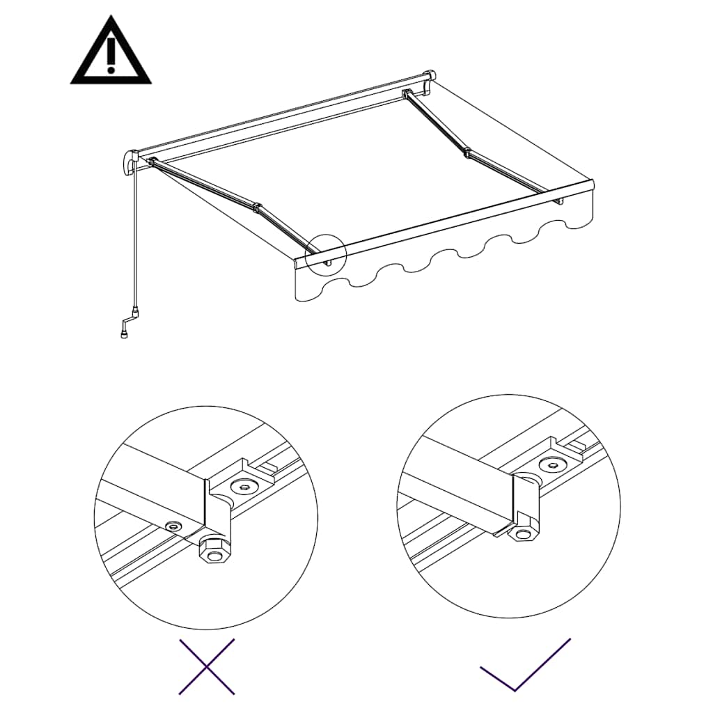Tenda na ručno uvlačenje 350 x 250 cm narančasto-smeđa