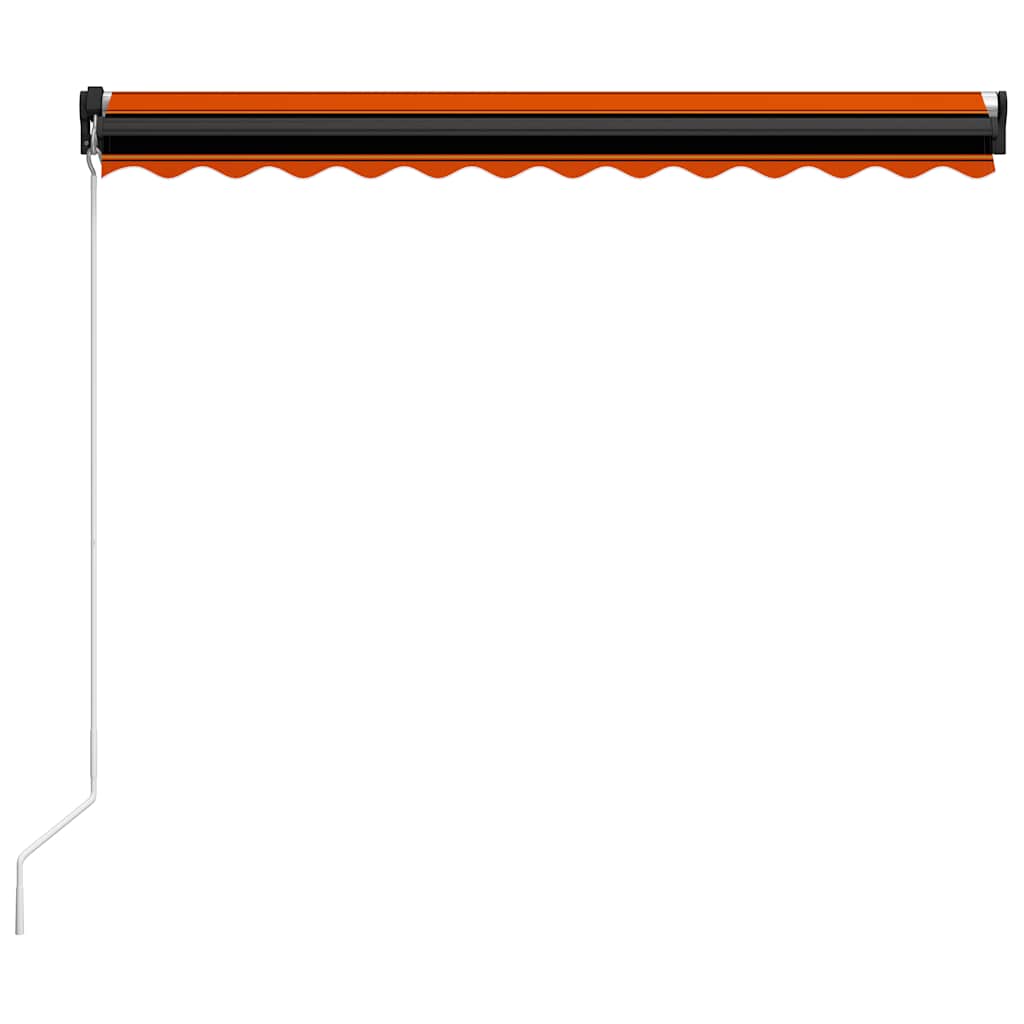 Tenda na ručno uvlačenje LED 300 x 250 cm narančasto-smeđa