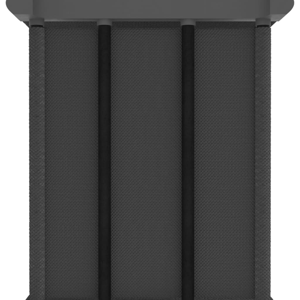 Police za izlaganje s 4 kutije sive 69x30x72,5 cm od tkanine