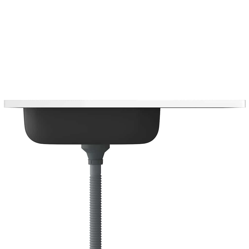 Kuhinjski sudoper s cjedilom srebrni 800 x 500 x 155 mm čelični