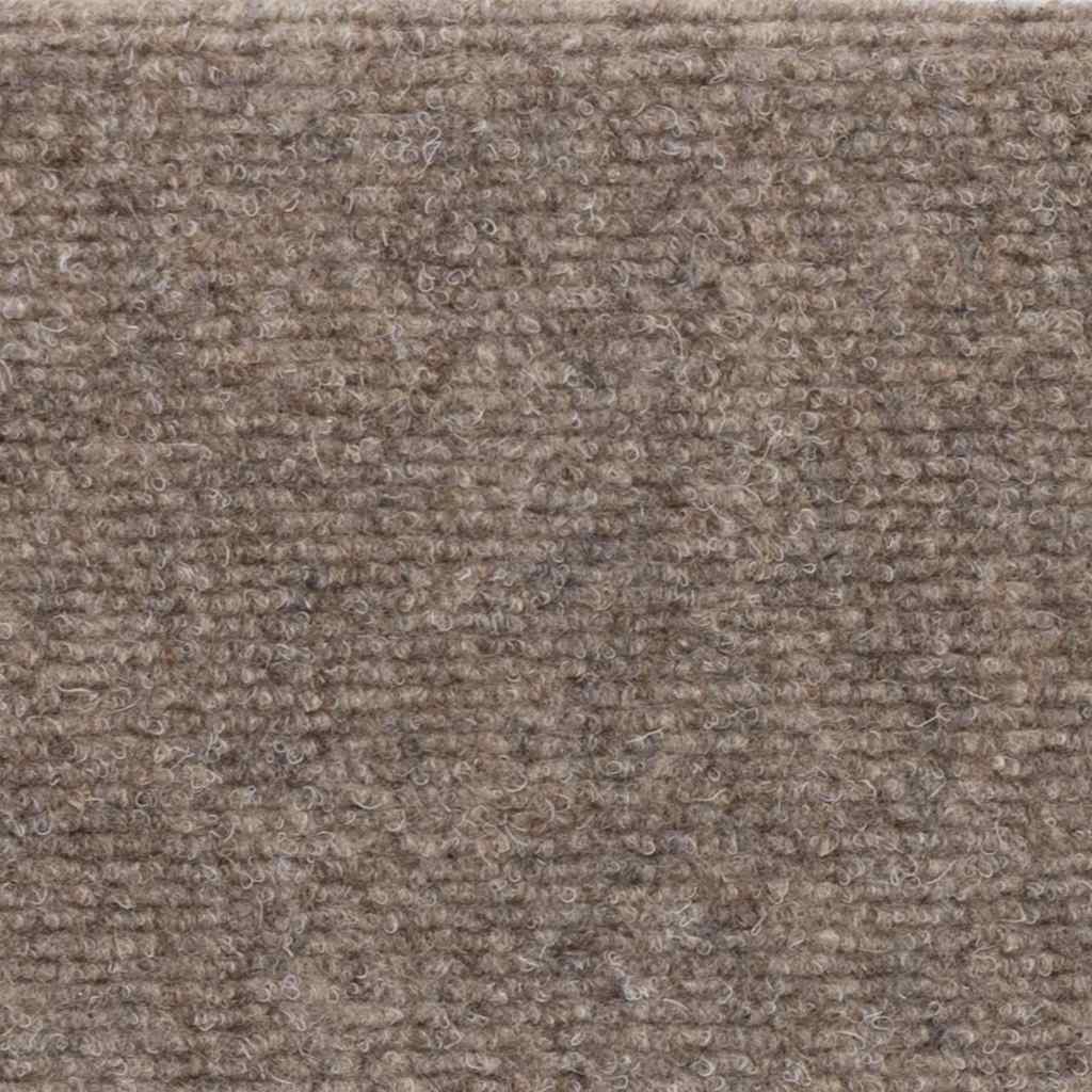 Prostirke za stepenice, samoljepljive, 15 kom, 65x21x4 cm, bež, poluokrugle, velike