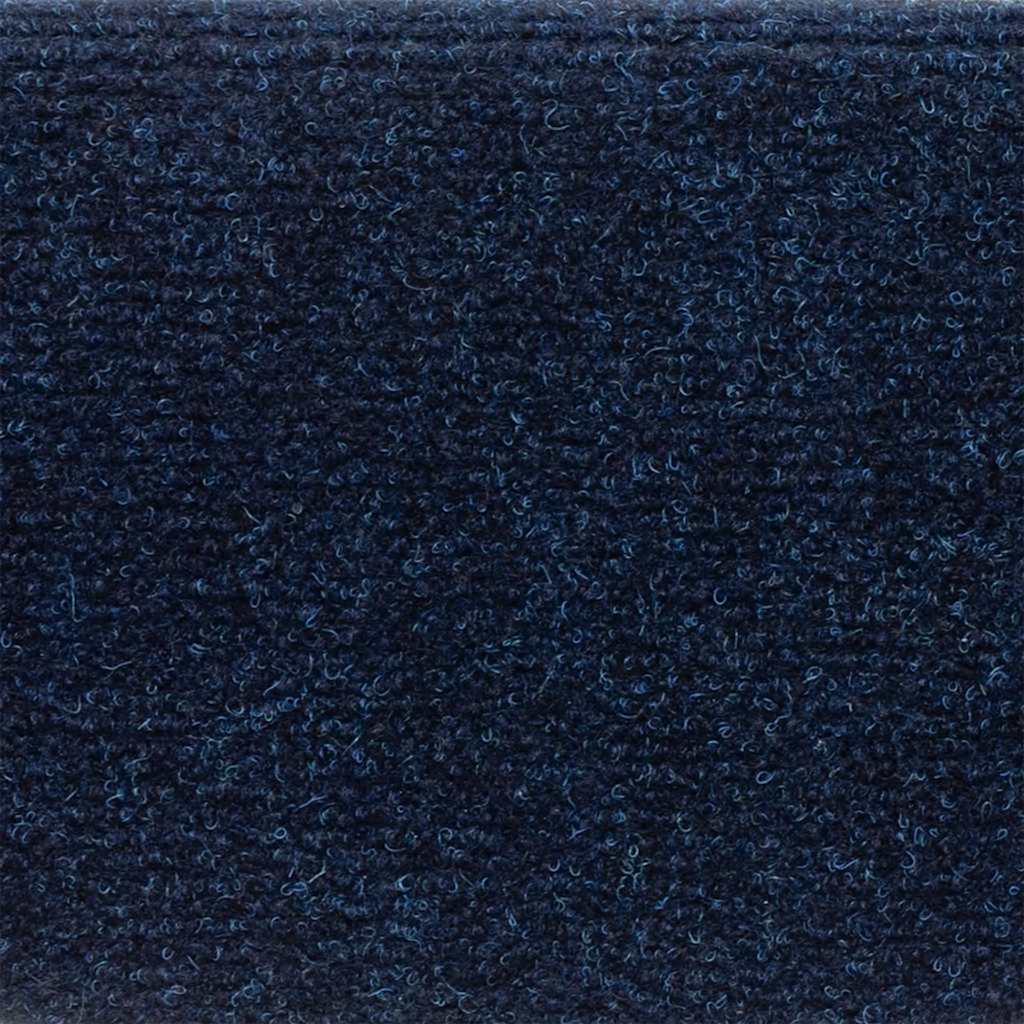 Prostirke za stepenice, samoljepljive, 15 kom 56x17x3 cm, tamnoplave, poluokrugle