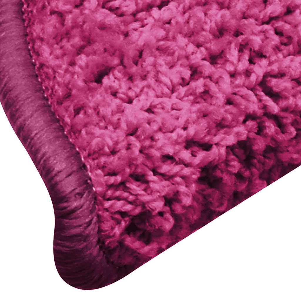 Prostirke za stepenice 15 kom 56x17x3 cm ružičaste poluokrugle