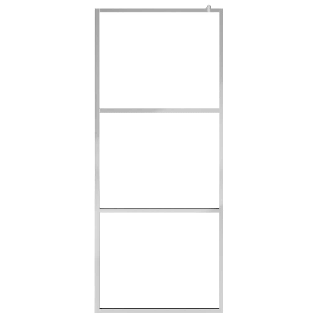 Pregrada za tuširanje s prozirnim staklom ESG 140 x 195 cm