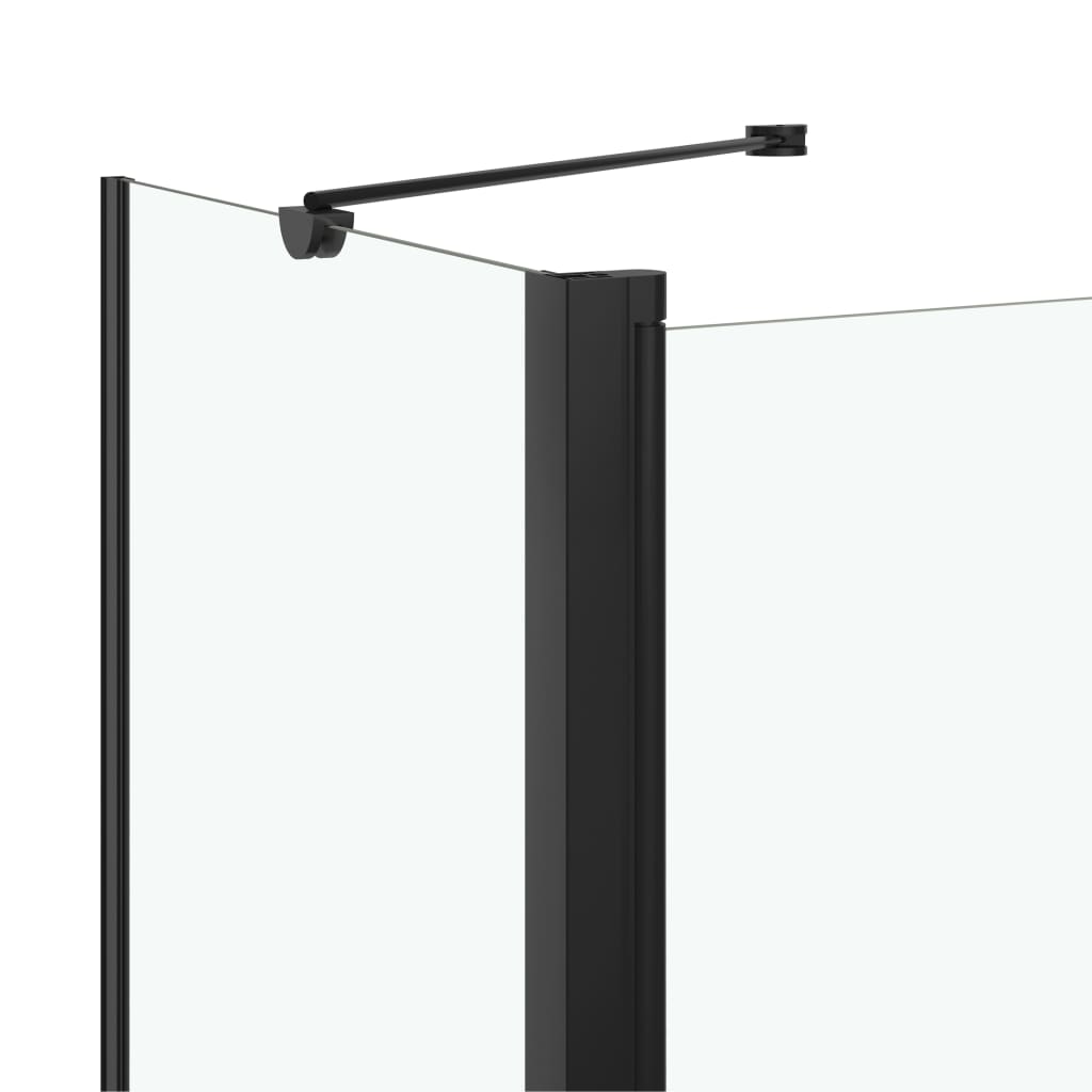 Dvostruka preklopna tuš-kabina ESG 120 x 68 x 130 cm crna