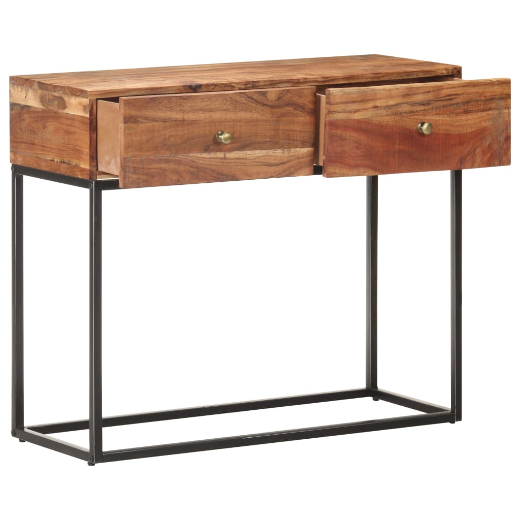 Konzolni stol 90 x 35 x 75 cm od grubog bagremovog drva