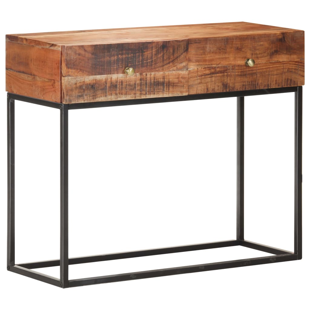 Konzolni stol 90 x 35 x 75 cm od grubog bagremovog drva