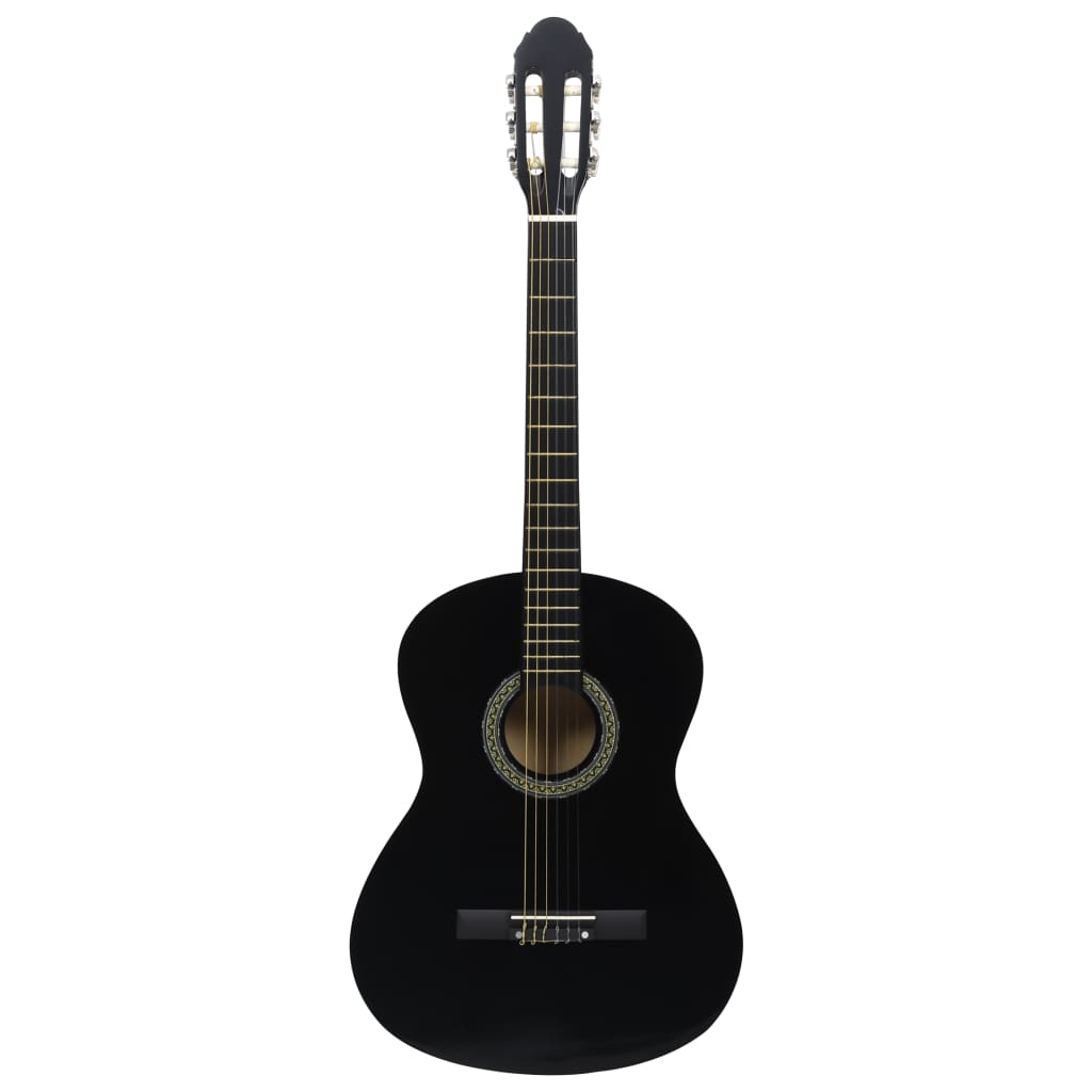 Klasična gitara za početnike s torbom crna 4/4 39 "
