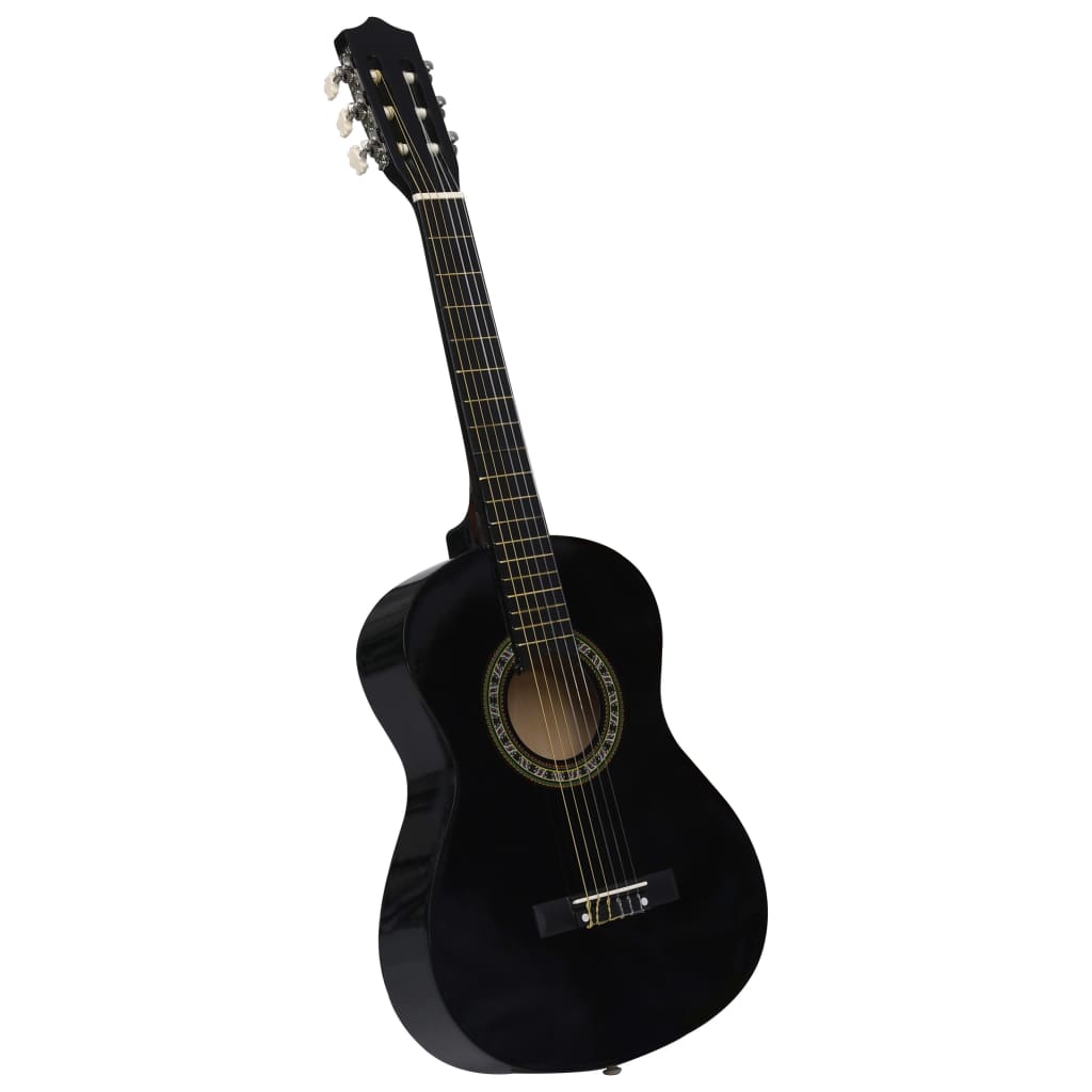 Klasična gitara za početnike i djecu s torbom crna 1/2 34 "