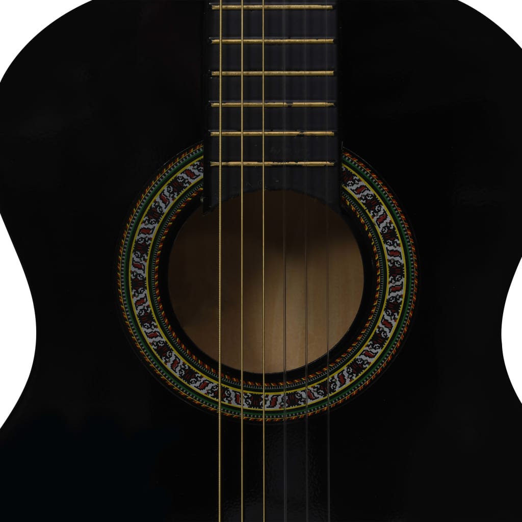 Klasična gitara za početnike i djecu s torbom crna 1/2 34 "