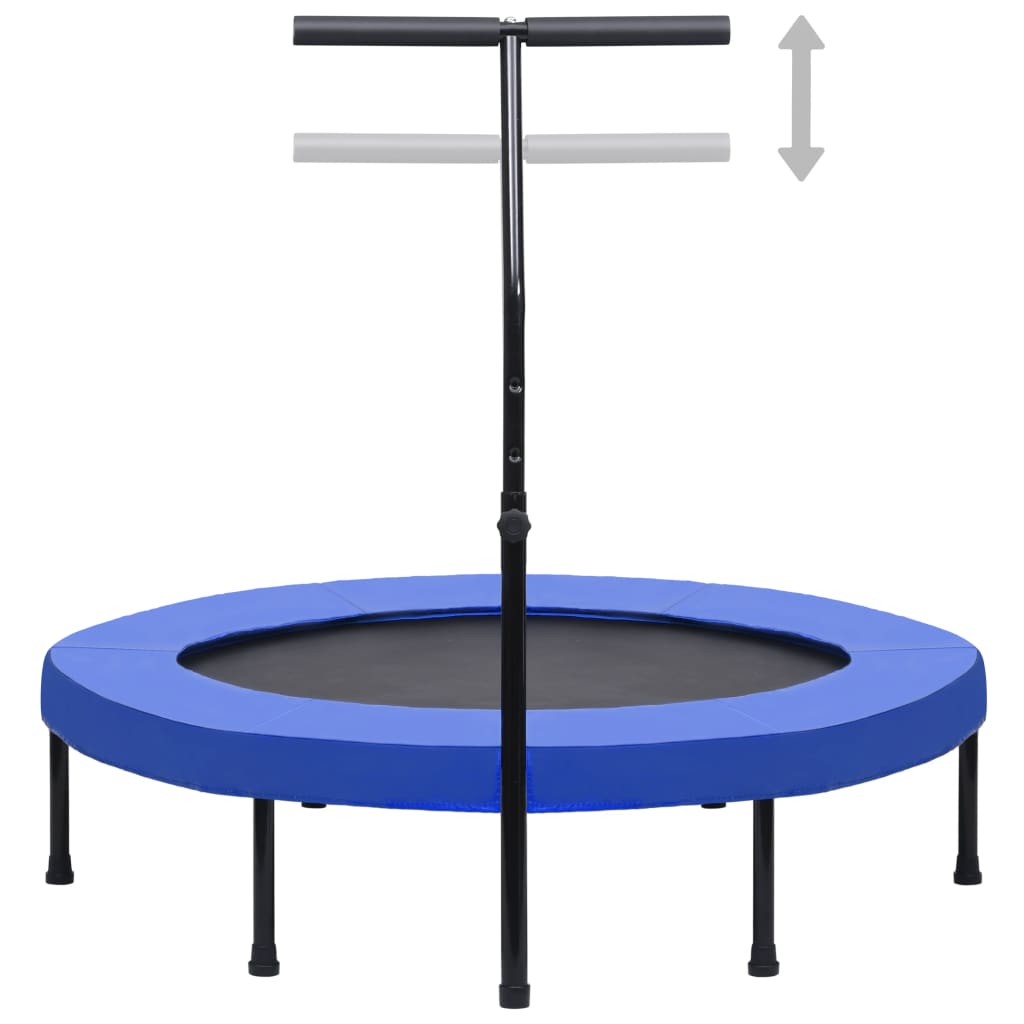 Trampolin za vježbanje s ručkom i sigurnosnim jastučićem 122 cm