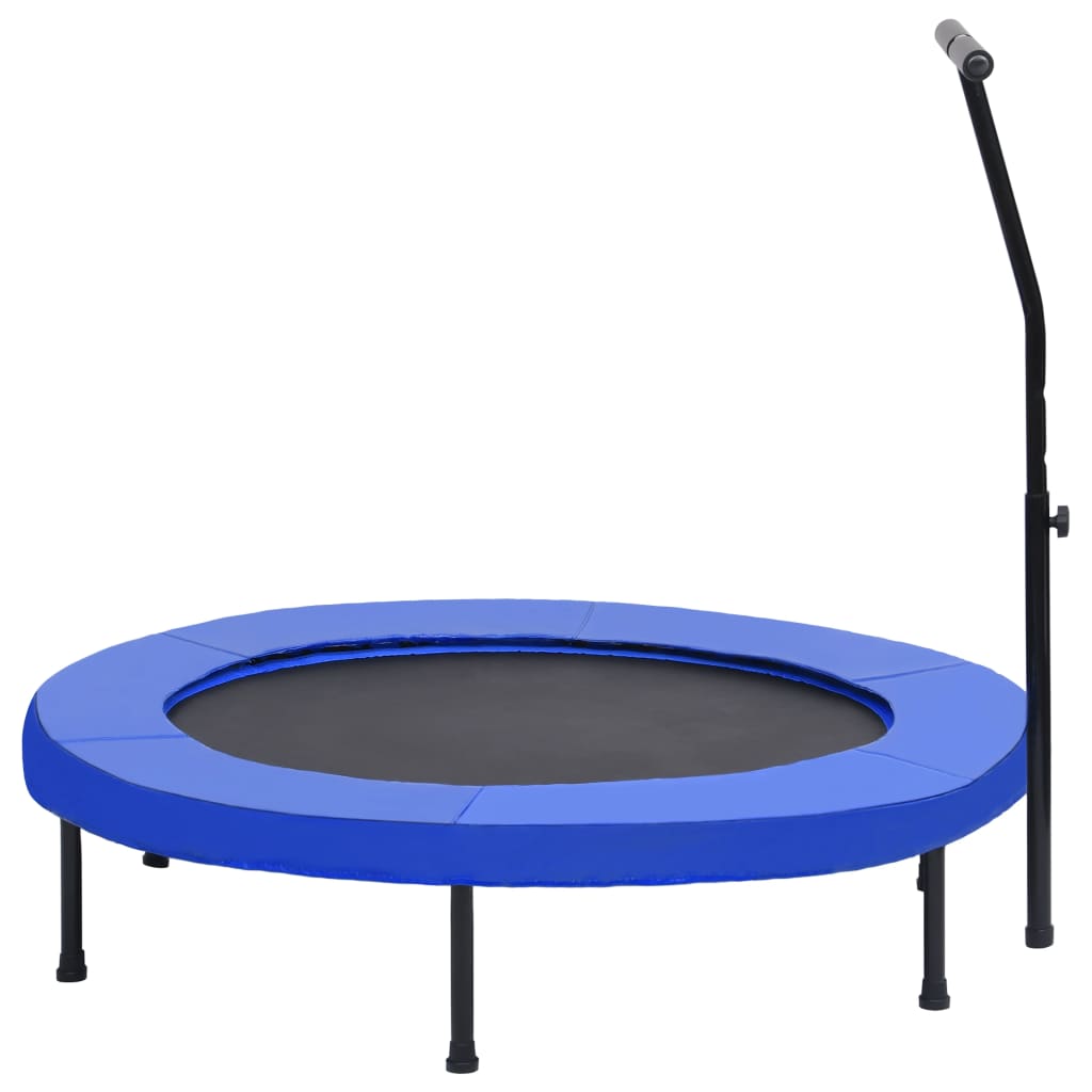 Trampolin za vježbanje s ručkom i sigurnosnim jastučićem 122 cm