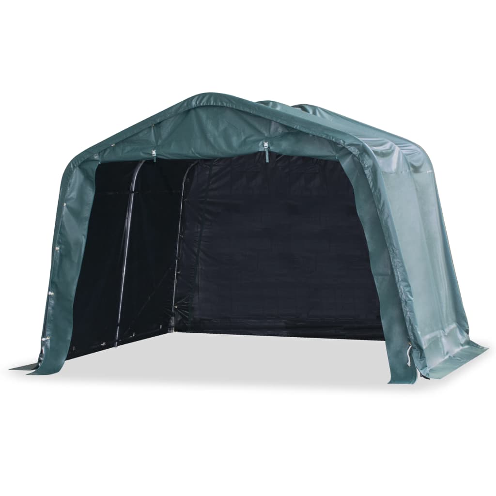 Uklonjivi šator za stoku PVC 550 g/m² 3,3 x 3,2 m tamnozeleni