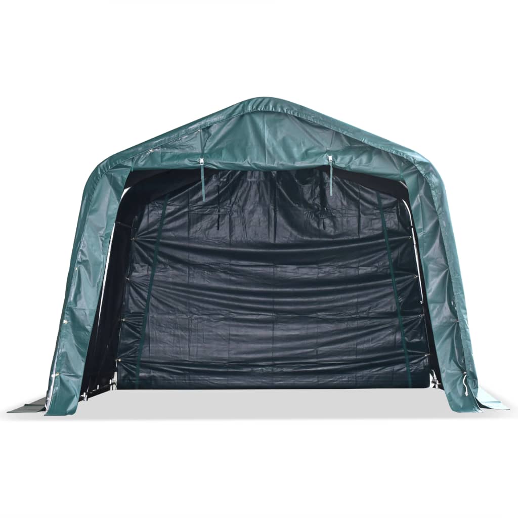 Uklonjivi šator za stoku PVC 550 g/m² 3,3 x 3,2 m tamnozeleni