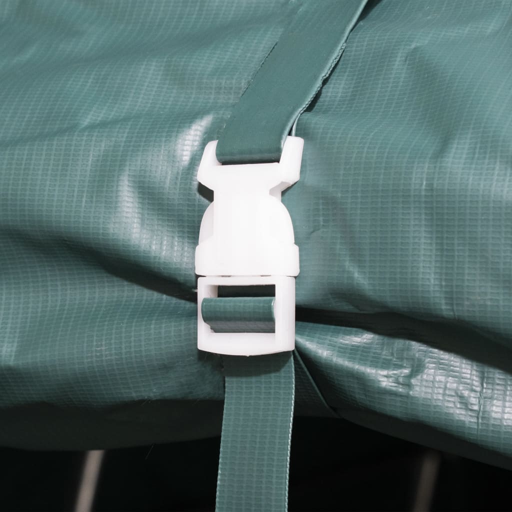 Uklonjivi šator za stoku PVC 550 g/m² 3,3 x 6,4 m tamnozeleni