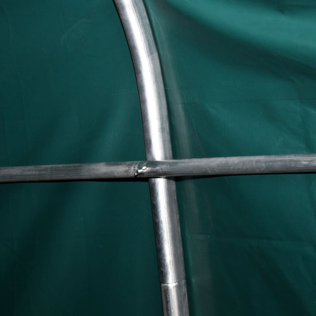 Uklonjivi šator za stoku PVC 550 g/m² 3,3 x 16 m tamnozeleni