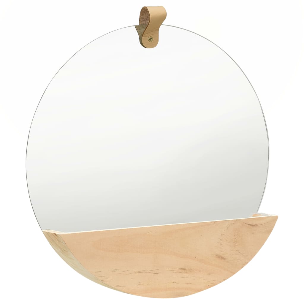 Zidno ogledalo od masivne borovine 35 cm