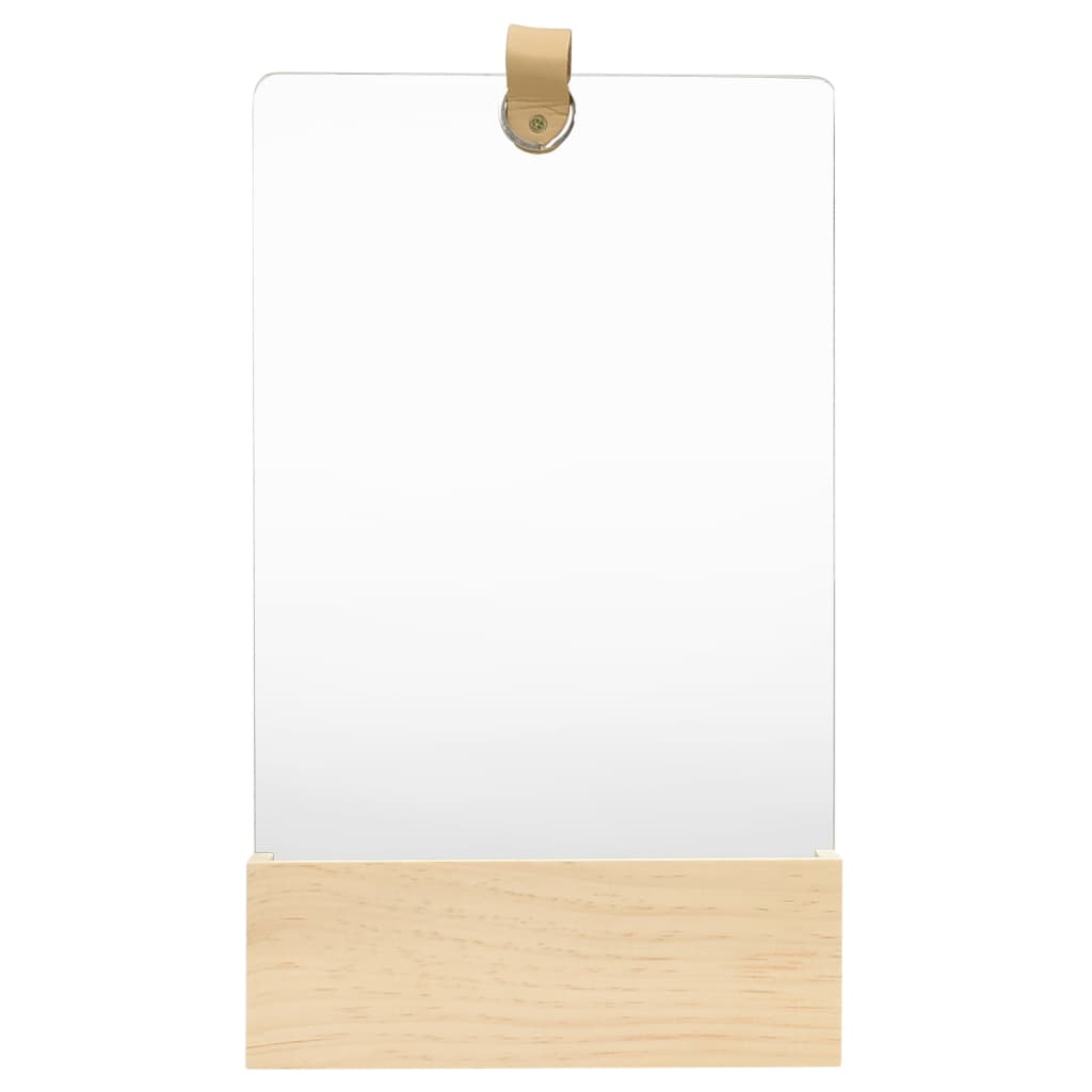 322802  Wall Mirror Solid Pinewood 23x39,5 cm