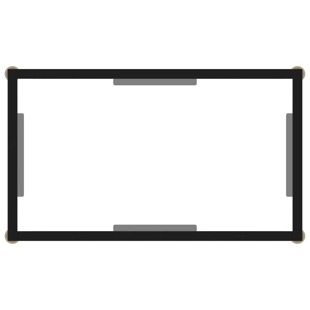 Konzolni stol prozirni 60 x 35 x 75 cm od kaljenog stakla