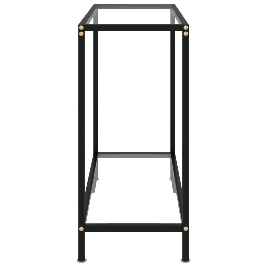 Konzolni stol prozirni 80 x 35 x 75 cm od kaljenog stakla