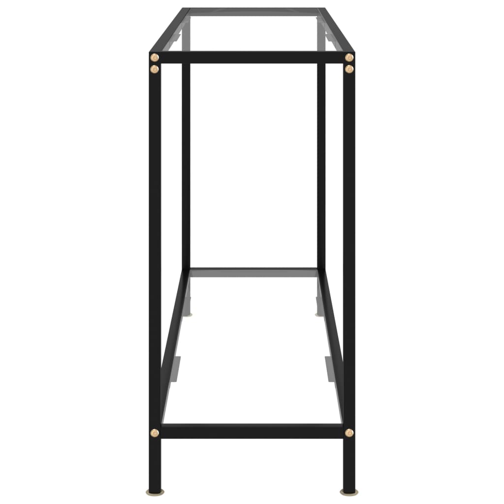 Konzolni stol prozirni 120 x 35 x 75 cm od kaljenog stakla
