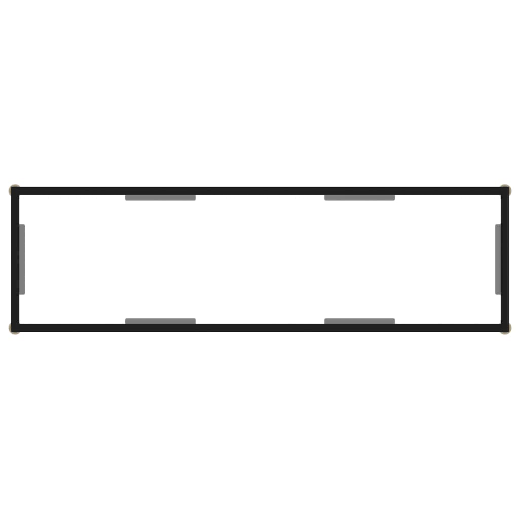 Konzolni stol prozirni 120 x 35 x 75 cm od kaljenog stakla