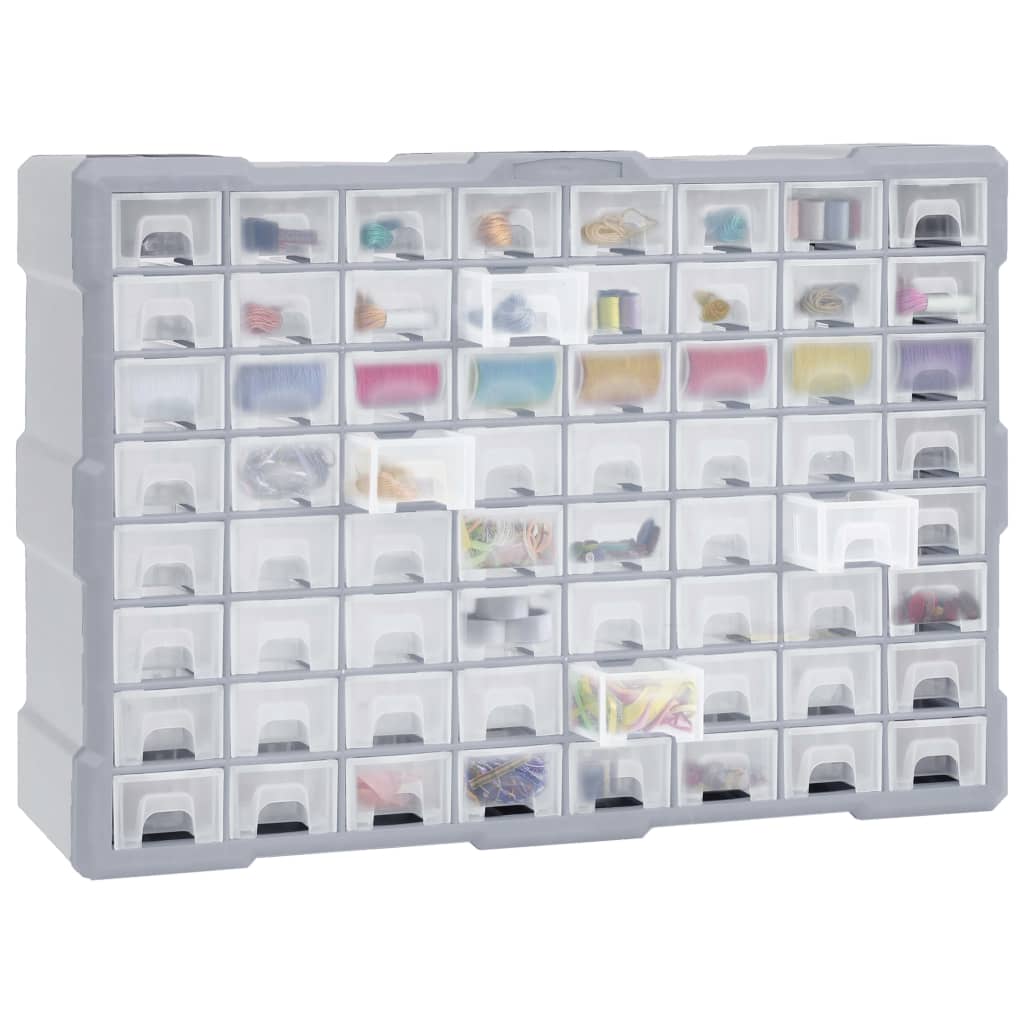Organizator sa 64 ladice 52 x 16 x 37,5 cm