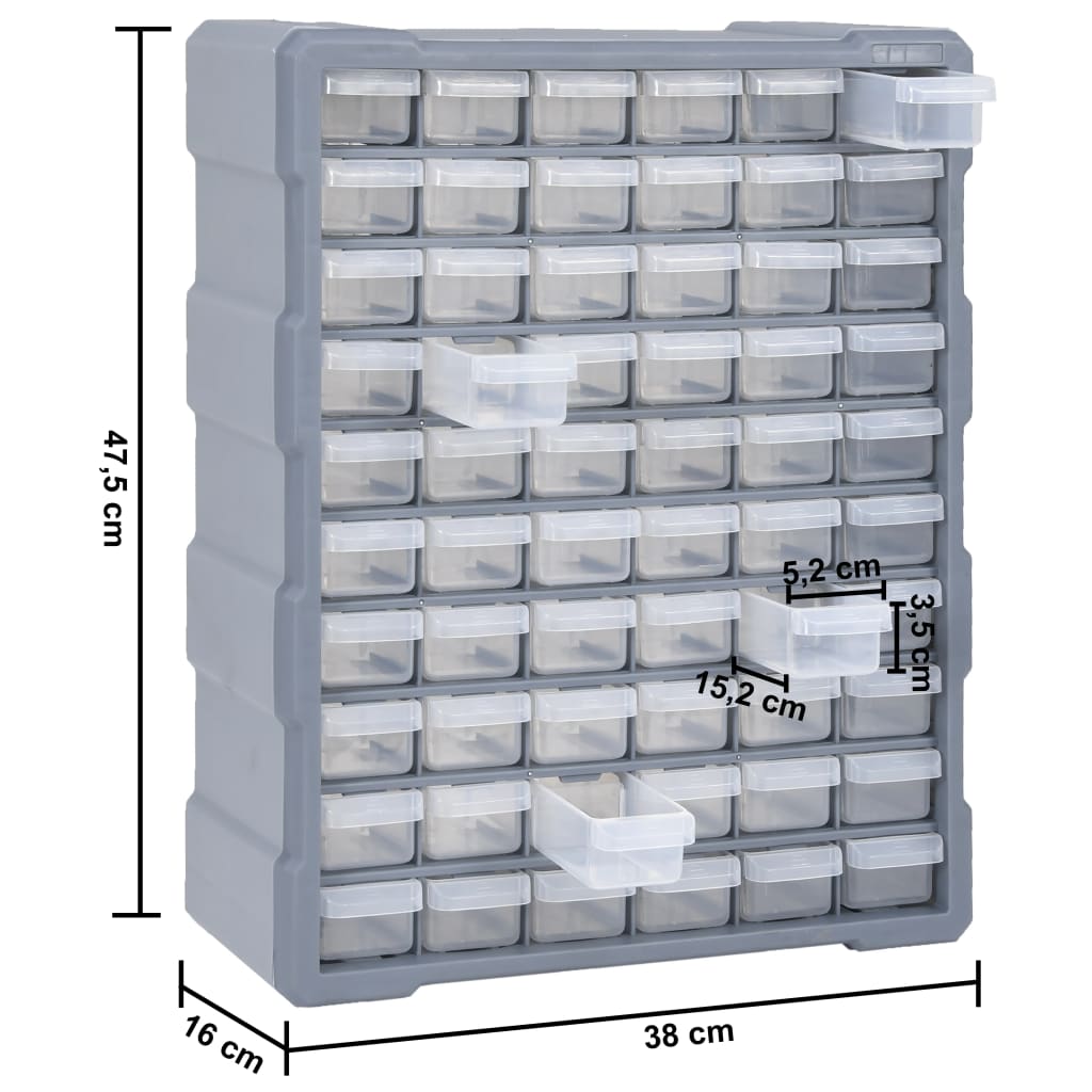 Organizator sa 60 ladica 38 x 16 x 47,5 cm