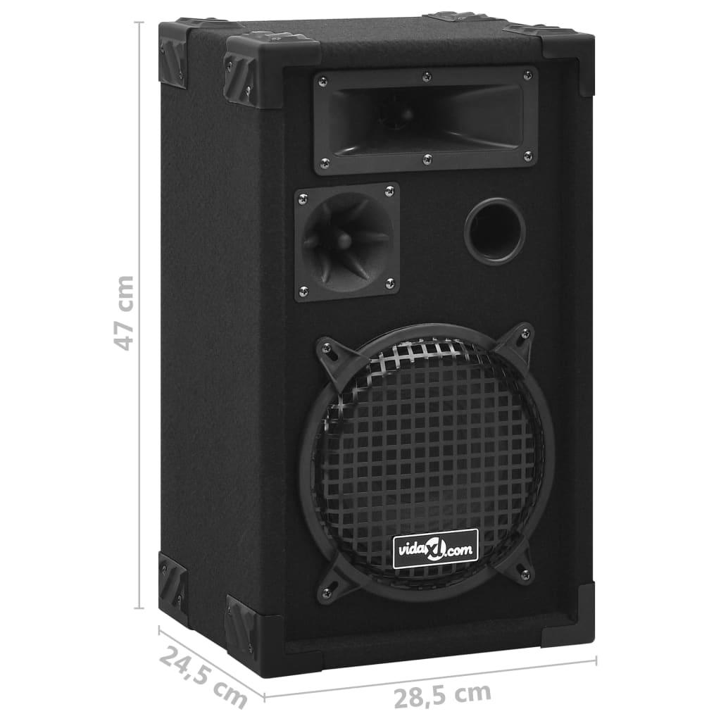 Profesionalni pasivni scenski zvučnici HiFi 2 kom 800 W crni