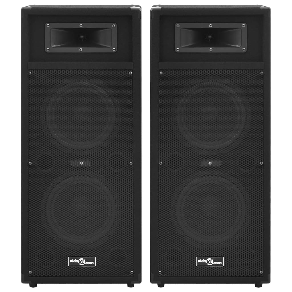 Profesionalni pasivni HiFi zvučnici 2 kom 1000 W crni