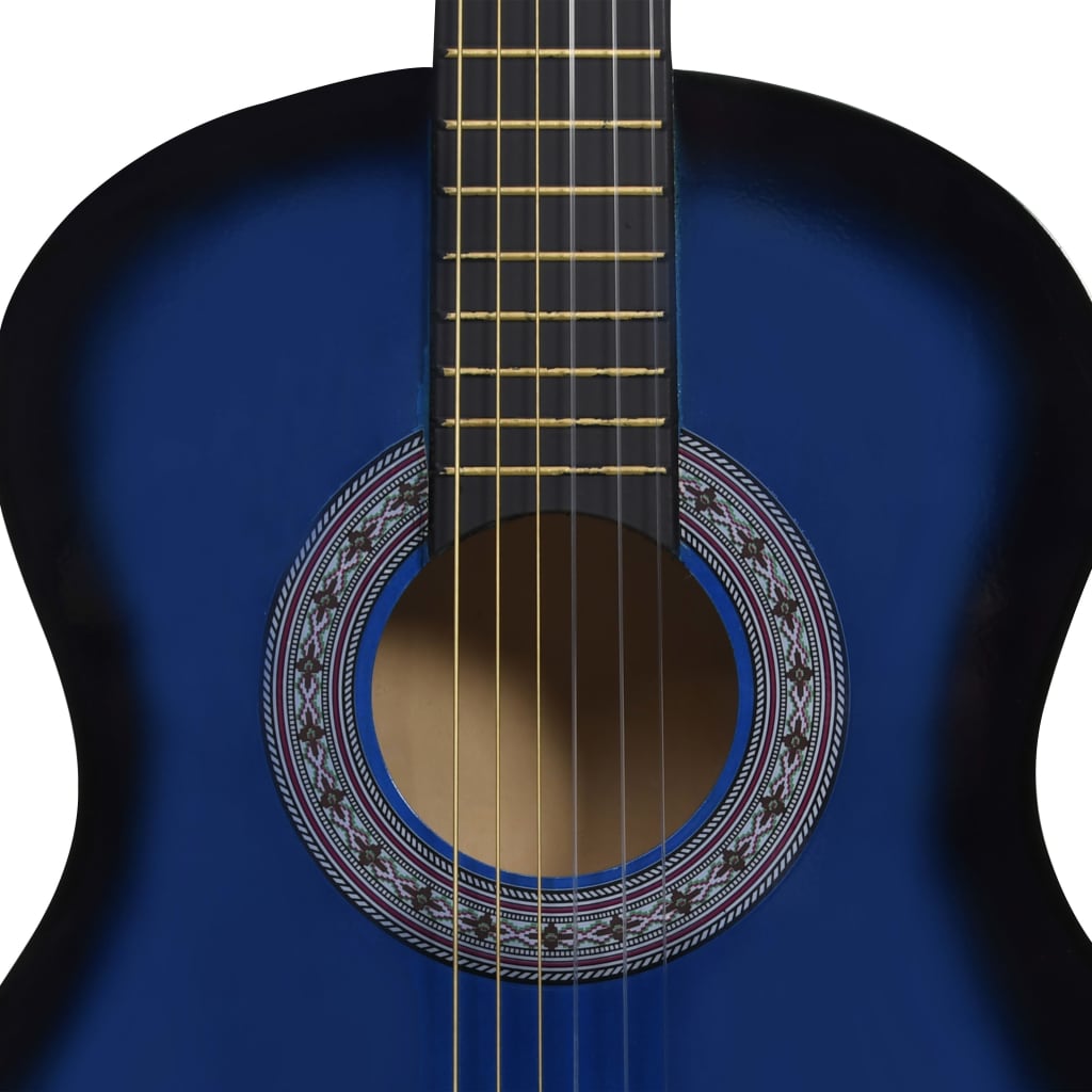 Klasična gitara za početnike s torbom plava 3/4 36 "
