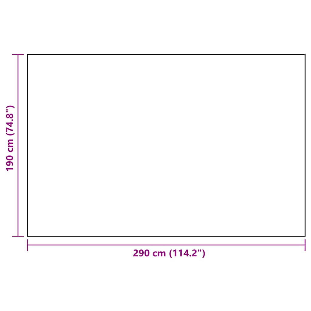 Vanjski tepih ARAKIL bijelo-crni 190 x 290 cm PP
