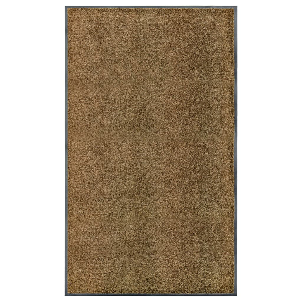 Otirač perivi smeđi 90 x 150 cm